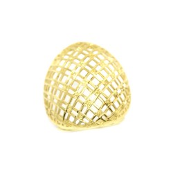 Anel Charmoso Treli�a em Ouro 18 Kilates � 25255